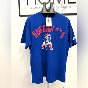 NWT Nike New England Patriots Blue Color T-Shirt Men's Medium NFL Football